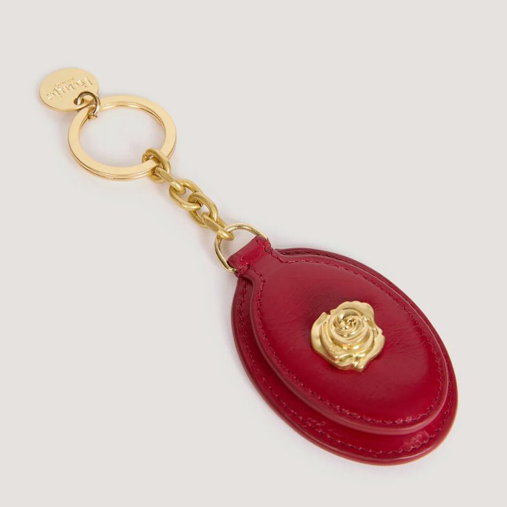 Rouje Leather Pocket Mirror Key Charm
